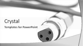  Presentation with electrical cable - Audience pleasing slide deck consisting of electrical relays - xlr cable backdrop and a  colored foreground