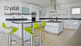  Presentation with amazing - Presentation theme featuring electrical separation - amazing modern penthouse kitchen background and a light gray colored foreground