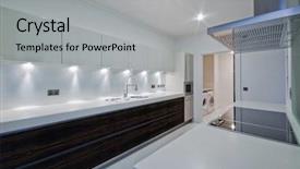  Presentation with penthouse drama - PPT theme with electrical separation - amazing penthouse kitchen with white background and a  colored foreground
