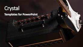  Presentation with guitar - Amazing theme having electrical separation - combo and guitar backdrop and a wine colored foreground