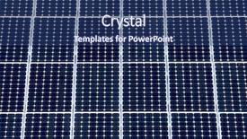  Presentation with solar electricity - Cool new presentation theme with electrical solar - detail of a photovoltaic panel backdrop and a ocean colored foreground