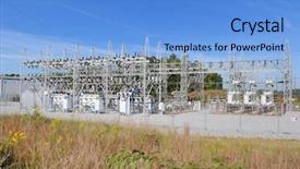  Presentation with high voltage - Beautiful theme featuring mantigue island in philippines camiguin backdrop and a tawny brown colored foreground