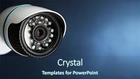  Presentation with cctv camera - PPT layouts enhanced with  background and a  colored foreground