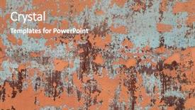  Presentation with texture steel sheet rust corrosion - Amazing slide set having electrical switchboards - texture of old grunge rust backdrop and a coral colored foreground