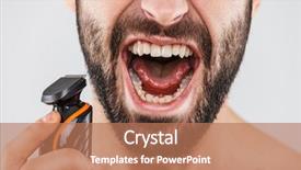  Presentation with razor - Colorful PPT layouts enhanced with electrical symbol - cropped image of a handsome backdrop and a coral colored foreground