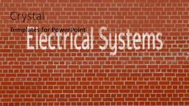  Presentation with electrical systems - Presentation design featuring electrical-systems-installing-wiring-outlets and a  colored foreground