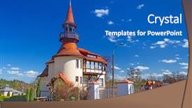  Presentation with free islamic architecture - Theme having electrical water pump - classic architecture building in straszyn background and a teal colored foreground