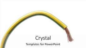  Presentation with electrical energy electric power lines - Slides with electrical wire isolated on white background and a white colored foreground