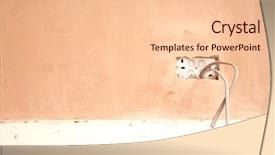  Presentation with wires - PPT layouts with electrical wires protruding from newly background and a lemonade colored foreground