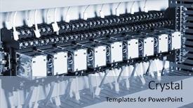  Presentation with fuse - Beautiful PPT theme featuring electrical wiring fuse backdrop and a light blue colored foreground