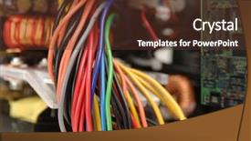  Presentation with power supply - Audience pleasing presentation consisting of electrical wiring shot backdrop and a tawny brown colored foreground