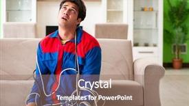  Presentation with tangled tangle of wool yarn - Cool new PPT theme with electrician contractor with tangled cables backdrop and a coral colored foreground