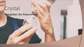  Presentation with led light - Cool new theme with electrician-is-installing-the-led backdrop and a lemonade colored foreground