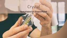  Presentation with led light - Slide deck consisting of electrician-is-installing-the-led background and a lemonade colored foreground