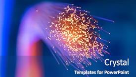  Presentation with fiber - Audience pleasing presentation consisting of electricity - fiber optical picture with details backdrop and a ocean colored foreground