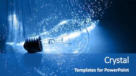  Presentation with fiber optics - Colorful PPT layouts enhanced with electricity - fiber optics background with lots backdrop and a teal colored foreground