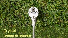  Presentation with energy power - Slides with electricity-energy-and-power-consumption background and a tawny brown colored foreground