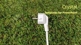  Presentation with energy power - Presentation featuring electricity-energy-and-power-consumption background and a tawny brown colored foreground