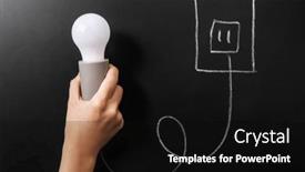  Presentation with energy power - Presentation theme having electricity-energy-and-power-consumption background and a black colored foreground