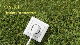  Presentation with power energy - Presentation theme having electricity-energy-and-power-consumption background and a tawny brown colored foreground