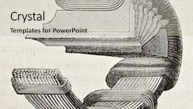  Presentation with magnetism - Amazing PPT theme having electricity magnetism - cutaway view of gramme coil backdrop and a soft green colored foreground