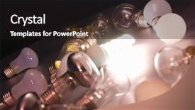  Presentation with light blue dna black - Presentation theme having electricity market - bright light bulb isolated background and a black colored foreground