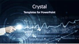  Presentation with digital data a human eye - PPT theme featuring electricity market - human hand holding a shining background and a wine colored foreground