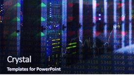  Presentation with shares - Slide deck enhanced with electricity market - stocks and shares against empty background and a wine colored foreground