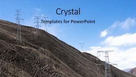  Presentation with blue sky - Audience pleasing presentation consisting of electricity pole with blue sky backdrop and a light blue colored foreground