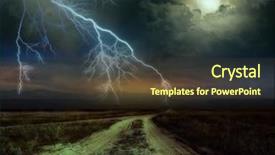  Presentation with fall across country - PPT theme featuring stumps - tree stump background texture  background and a coral colored foreground.