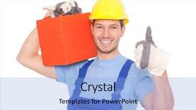  Presentation with helping hand - Cool new presentation with electricity safety - friendly helping hand backdrop and a  colored foreground