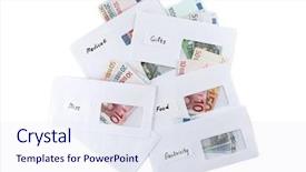  Presentation with electricity - Amazing theme having electricity save bill - envelopes with money for needs backdrop and a  colored foreground