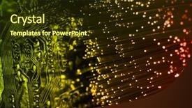  Presentation with light coloreds - Colorful slide deck enhanced with electricity wire - fiber optics background with lots backdrop and a tawny brown colored foreground