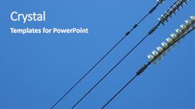  Presentation with high voltage - PPT theme enhanced with electrification - high-voltage line background and a  colored foreground