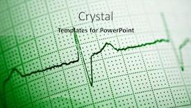  Presentation with heart pulse - Slides featuring electrocardiogram-showing-the-pulse background and a soft green colored foreground