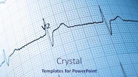  Presentation with heart pulse - Theme enhanced with electrocardiogram-showing-the-pulse background and a light blue colored foreground