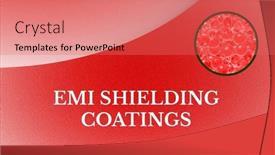 Presentation with electromagnetic - Slide set featuring electromagnetic-interference-emi-shielding-coating and a coral colored foreground