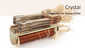  Presentation with electromagnetic - Colorful presentation design enhanced with electromagnetic relay backdrop and a  colored foreground