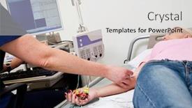  Presentation with exam - Amazing presentation having electromyography-exam-hospital backdrop and a white colored foreground