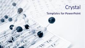  Presentation with chemical elements - PPT layouts with electron density - periodic table of chemical elements background and a sky blue colored foreground