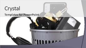  Presentation with history old paper computer - Slide set consisting of electronic appliances - old computer equipment isolated background and a white colored foreground