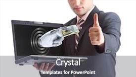  Presentation with money online - Audience pleasing PPT theme consisting of electronic banking - online money is ok isolated backdrop and a  colored foreground