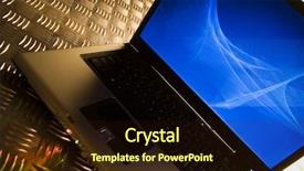  Presentation with bussiness - Slides enhanced with electronic bussiness - computer background and a  colored foreground