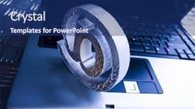  Presentation with internet of vehicle - Slides having electronic bussiness - laptop internet symbols background and a  colored foreground