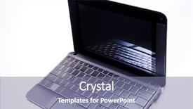  Presentation with laptop computers around the world backgroun - PPT theme consisting of electronic bussiness - laptop pc over background background and a  colored foreground