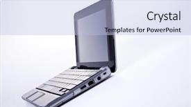  Presentation with bussiness - Audience pleasing presentation theme consisting of electronic bussiness - notebook computer background backdrop and a  colored foreground