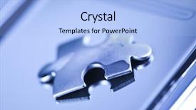  Presentation with bussiness - Presentation theme consisting of electronic bussiness - puzzle background and a light blue colored foreground