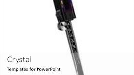  Presentation with electronic - Slide deck with electronic-caliper-over-white-background background and a white colored foreground