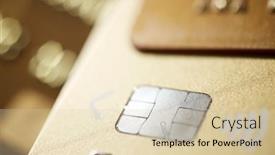  Presentation with electronic card - Amazing presentation theme having electronic-chip-in-a-credit backdrop and a lemonade colored foreground