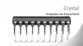  Presentation with chip - Cool new PPT layouts with electronic-chip-isolated-on-white backdrop and a white colored foreground